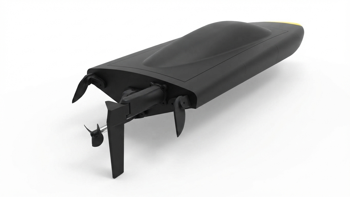 1-Meter Brushless RC Speed Boat by 3dprintedsolutionsnl